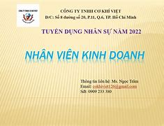 Nhân Viên Kinh Doanh Cơ Khí